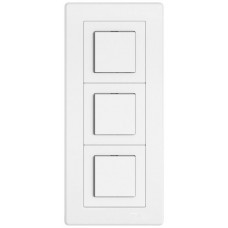 UP-Kombination EDIZIO.liv SNAPFIX® 3x1 216x96mm 3xSchema 3/1L weiss GMI A