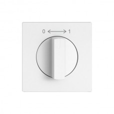 Schwenktaster EDIZIO.liv SNAPFIX® 0<->1/1P mit Drehgriff weiss G A