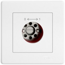 UP-Schwenktaster EDIZIO.liv SNAPFIX® 0<->1/1P für Schloss ohne Zylinder weiss GMI A SS OZ