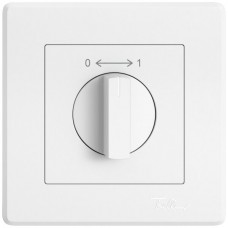 UP-Schwenktaster EDIZIO.liv SNAPFIX® 0<->1/1P mit Drehgriff weiss GMI A