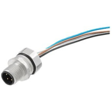 EB-Stecker Weidmüller SAIE Stift M12 8L mit Kabel 0.5m M16 0.25mm² PVC