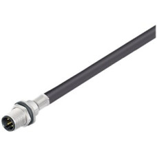 EB-Stecker Weidmüller SAIE Stift M12 8L mit Kabel 2m PG9 0.25mm² PUR