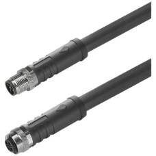 Kabel Weidmüller M12/M12 4L Stift/Buchse gerade PUR schwarz S