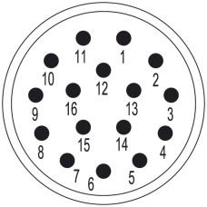 Stift Weidmüller SAI-M23-SE-16 Crimpanschluss M23 16L