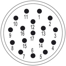 Stift Weidmüller SAI-M23-SE-17 Crimpanschluss M23 17L