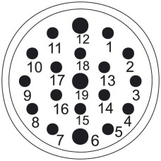 Stift Weidmüller SAI-M23-SE-19 Crimpanschluss M23 19L