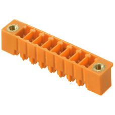 Stiftleiste Weidmüller SC Flansch THT 3,81mm 16L 180° 3,2mm verzinnt schwarz - 1 Stück
