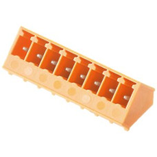 Stiftleiste Weidmüller SC geschlossen THT 3.81mm 4L 135° 3.2mm verzinnt orange - 1 Stück