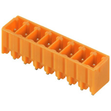 Stiftleiste Weidmüller SC geschlossen THT 3.81mm 6L 180° 3.2mm verzinnt orange - 1 Stück