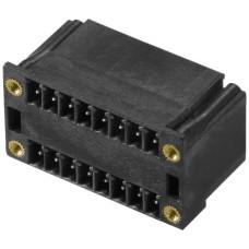 Stiftleiste Weidmüller SCD Flansch THT 3,81mm 24L 90° 3,2mm verzinnt schwarz - 1 Stück