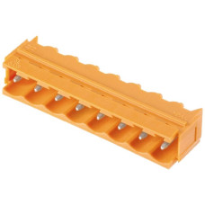 Stiftleiste Weidmüller SL Schwalbenschwänze THT 5.08mm 9L 90° 3.2mm orange - 1 Stück