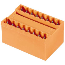 Stiftleiste Weidmüller SLD geschlossen THT 5.08mm 16L 180° 3.2mm verzinnt orange - 1 Stück