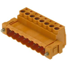 Stiftstecker Weidmüller SLS Flansch invertiert 5,08mm 6L verzinnt orange - 1 Stück