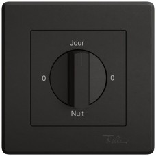 UP-Montageset EDIZIO.liv SNAPFIX f.Drehschalter mit Griff 0-Jour-0-Nuit schwarz