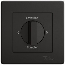 UP-Montageset EDIZIO.liv SNAPFIX f.Drehschalter mit Griff 0-Lavat.-0-Asciug. schwarz