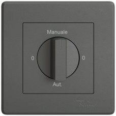 Abdeckset EDIZIO.liv SNAPFIX f.Drehschalter m.Griff 0-Man-0-Auto (I) dunkelgrau GMI A