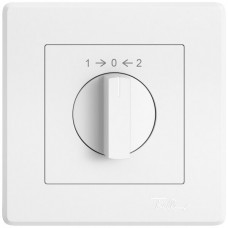 UP-Montageset EDIZIO.liv SNAPFIX f.Drehschalter mit Griff 1 → 0 ← 2 weiss