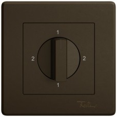 UP-Montageset EDIZIO.liv SNAPFIX f.Drehschalter mit Griff 2-1-2-1 braun