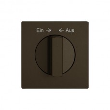 Abdeckset EDIZIO.liv SNAPFIX f.Drehschalter m.Griff Ein → ← Aus braun G A