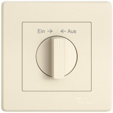UP-Montageset EDIZIO.liv SNAPFIX f.Drehschalter mit Griff Ein → ← Aus crema
