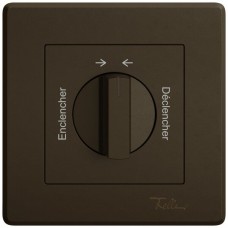UP-Montageset EDIZIO.liv SNAPFIX f.Drehschalter mit Griff Encl.→ ← Décl.braun