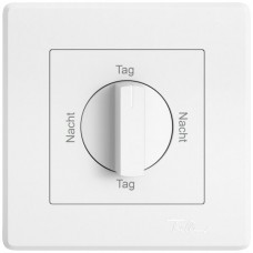 UP-Montageset EDIZIO.liv SNAPFIX f.Drehschalter mit Griff Nacht-Tag-Nacht-Tag weiss