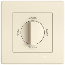 Abdeckset EDIZIO.liv SNAPFIX f.Drehschalter m.Griff Not-Gio-Not-Gio crema GMI A