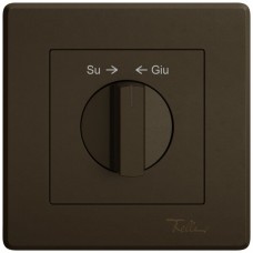 UP-Montageset EDIZIO.liv SNAPFIX f.Drehschalter mit Griff Su → ← Giù braun