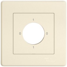 Abdeckset EDIZIO.liv SNAPFIX f.Drehschalter m.Schloss 0-1-0-1 crema GMI A