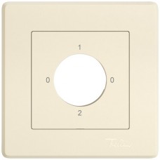 Abdeckset EDIZIO.liv SNAPFIX f.Drehschalter m.Schloss 0-1-2-3 crema GMI A