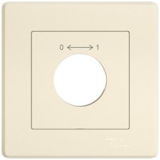 UP-Montageset EDIZIO.liv SNAPFIX f.Drehschalter mit Schloss 0 → ← 1 crema