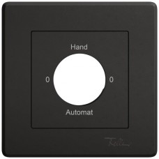 Abdeckset EDIZIO.liv SNAPFIX f.Drehschalter m.Schloss 0-Hand-0-Automat schwarz GMI A