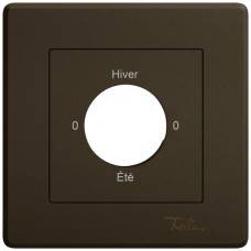 UP-Montageset EDIZIO.liv SNAPFIX f.Drehschalter mit Schloss 0-Hiver-0-Été braun