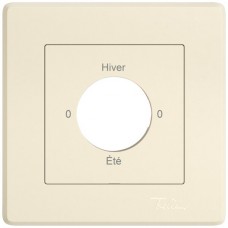 Abdeckset EDIZIO.liv SNAPFIX f.Drehschalter m.Schloss 0-Hiver-0-Été crema GMI A