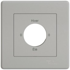 UP-Montageset EDIZIO.liv SNAPFIX f.Drehschalter mit Schloss 0-Hiver-0-Été hellgrau