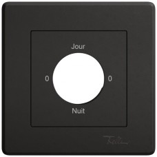 UP-Montageset EDIZIO.liv SNAPFIX f.Drehschalter mit Schloss 0-Jour-0-Nuit schwarz