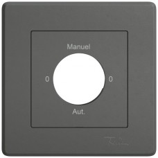 UP-Montageset EDIZIO.liv SNAPFIX f.Drehschalter mit Schloss 0-Man-0-Auto (F) dunkelgrau