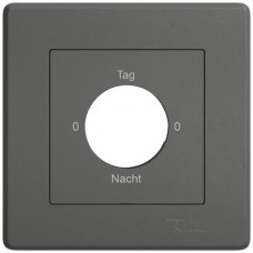 UP-Montageset EDIZIO.liv SNAPFIX f.Drehschalter mit Schloss 0-Tag-0-Nacht dunkelgrau