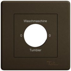 UP-Montageset EDIZIO.liv SNAPFIX f.Drehschalter mit Schloss 0-Wasch-0-Tumb braun