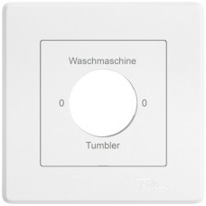 UP-Montageset EDIZIO.liv SNAPFIX f.Drehschalter mit Schloss 0-Wasch-0-Tumb weiss