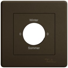 UP-Montageset EDIZIO.liv SNAPFIX f.Drehschalter mit Schloss 0-Winter-0-Sommer braun