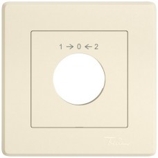 UP-Montageset EDIZIO.liv SNAPFIX f.Drehschalter mit Schloss 1 → 0 ← 2 crema