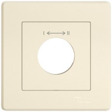 UP-Montageset EDIZIO.liv SNAPFIX f.Drehschalter mit Schloss 1 → ← 2 crema