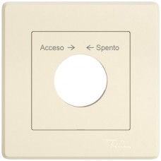 UP-Montageset EDIZIO.liv SNAPFIX f.Drehschalter mit Schloss Acceso → ← Spento crema