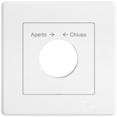 UP-Montageset EDIZIO.liv SNAPFIX f.Drehschalter mit Schloss Aperto → ← Chiuso weiss