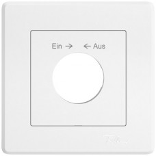 UP-Montageset EDIZIO.liv SNAPFIX f.Drehschalter mit Schloss Ein → ← Aus weiss