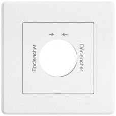 UP-Montageset EDIZIO.liv SNAPFIX f.Drehschalter mit Schloss Encl.→ ← Décl.weiss