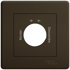 UP-Montageset EDIZIO.liv SNAPFIX f.Drehschalter mit Schloss Mont.→ ← Desc.braun