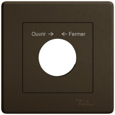 UP-Montageset EDIZIO.liv SNAPFIX f.Drehschalter mit Schloss Ouvrir → ← Fermer braun