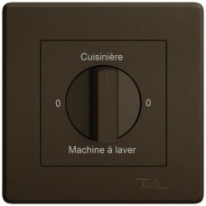 Abdeckset EDIZIO.liv SNAPFIX f.Drehsch.m.Griff 0-Cuisin.-0-Mach.lav.braun GMI A